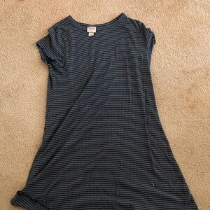 Mossimo Supply Co. Blue and Black Striped Top